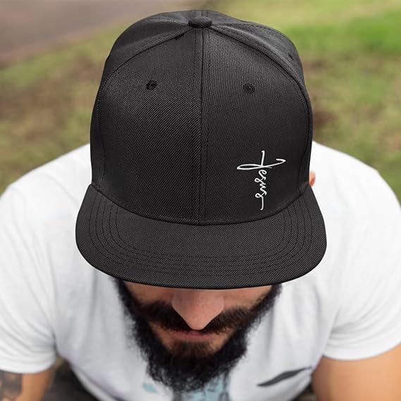 Unisex Woven Flat Brim Sun Hat