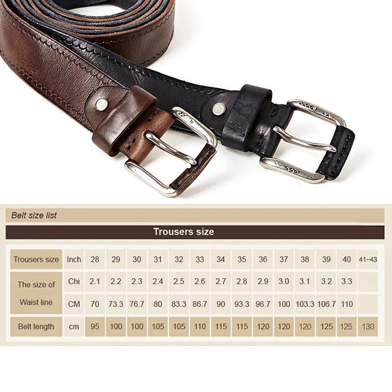 Retro Original Leather Belt for Men