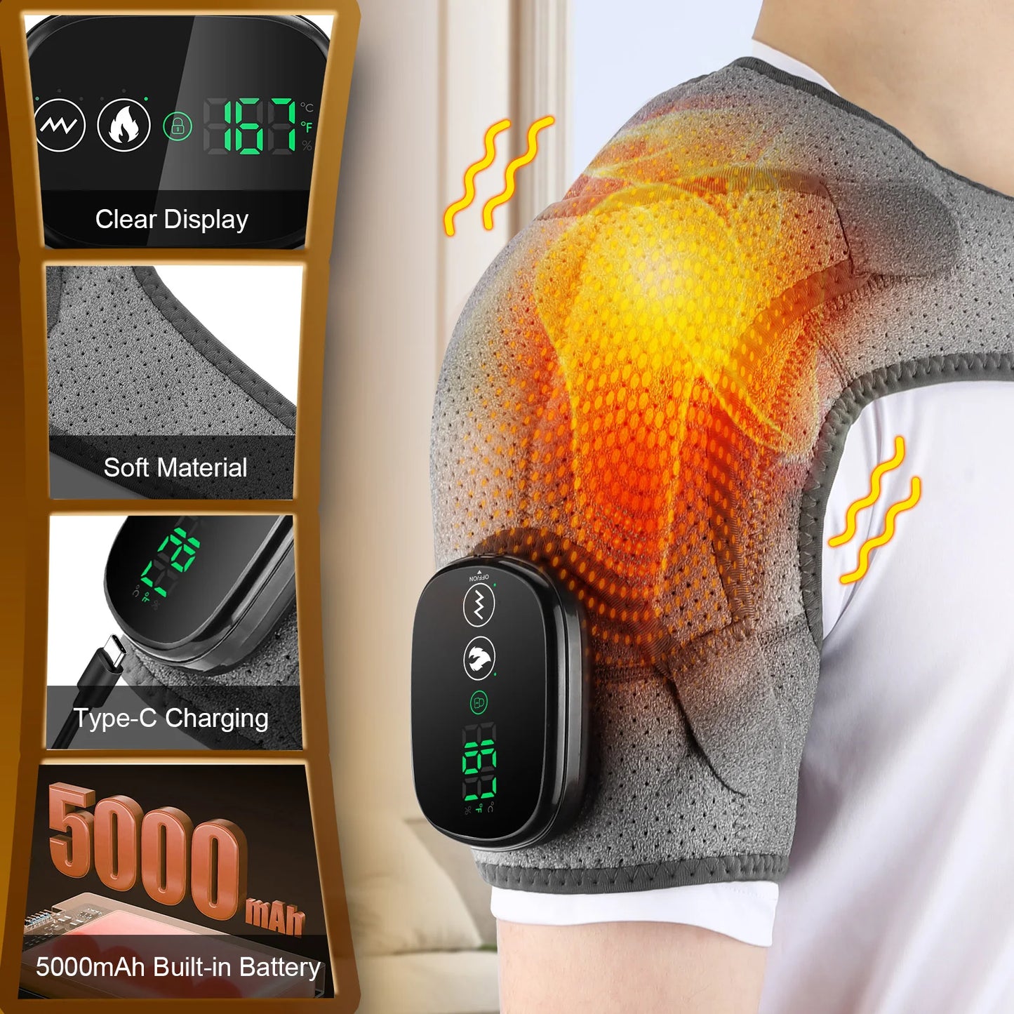 Multifunctional Neck, Back & Waist Massager Belt