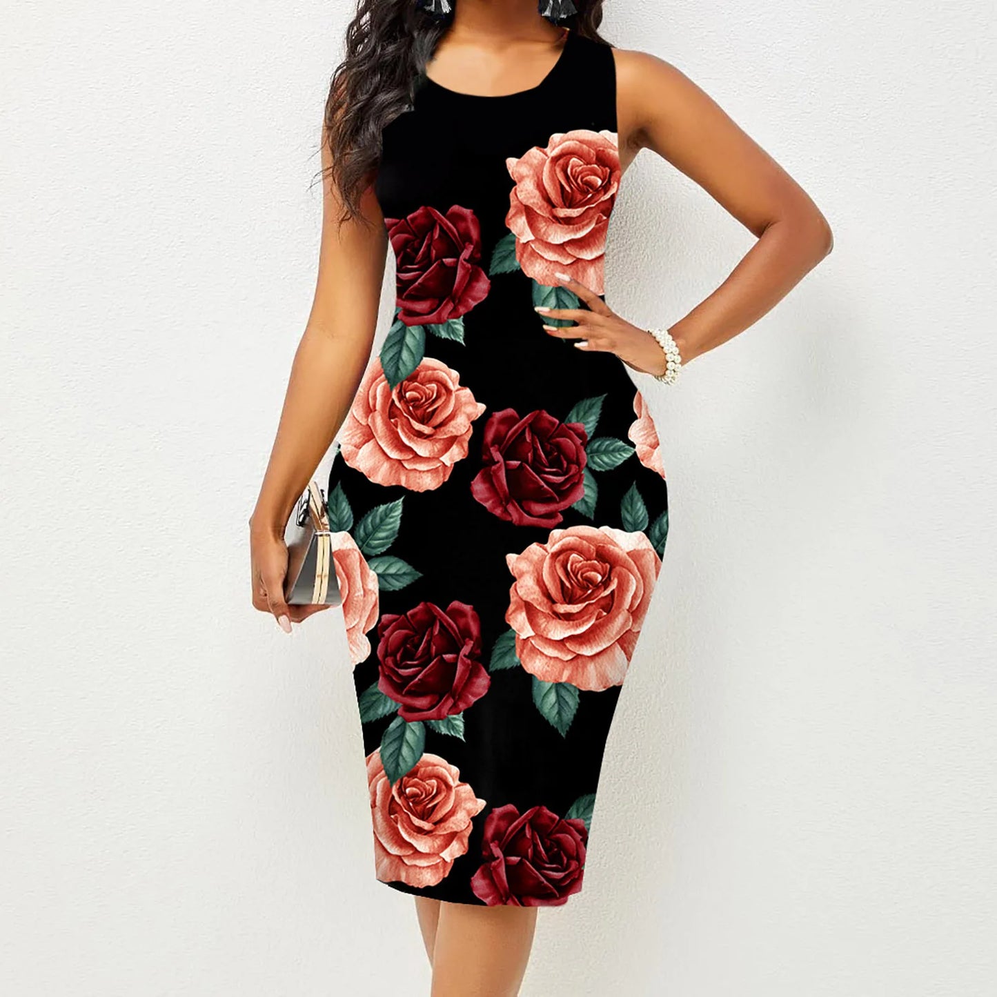 Women's Sleeveless Wrapped Dress