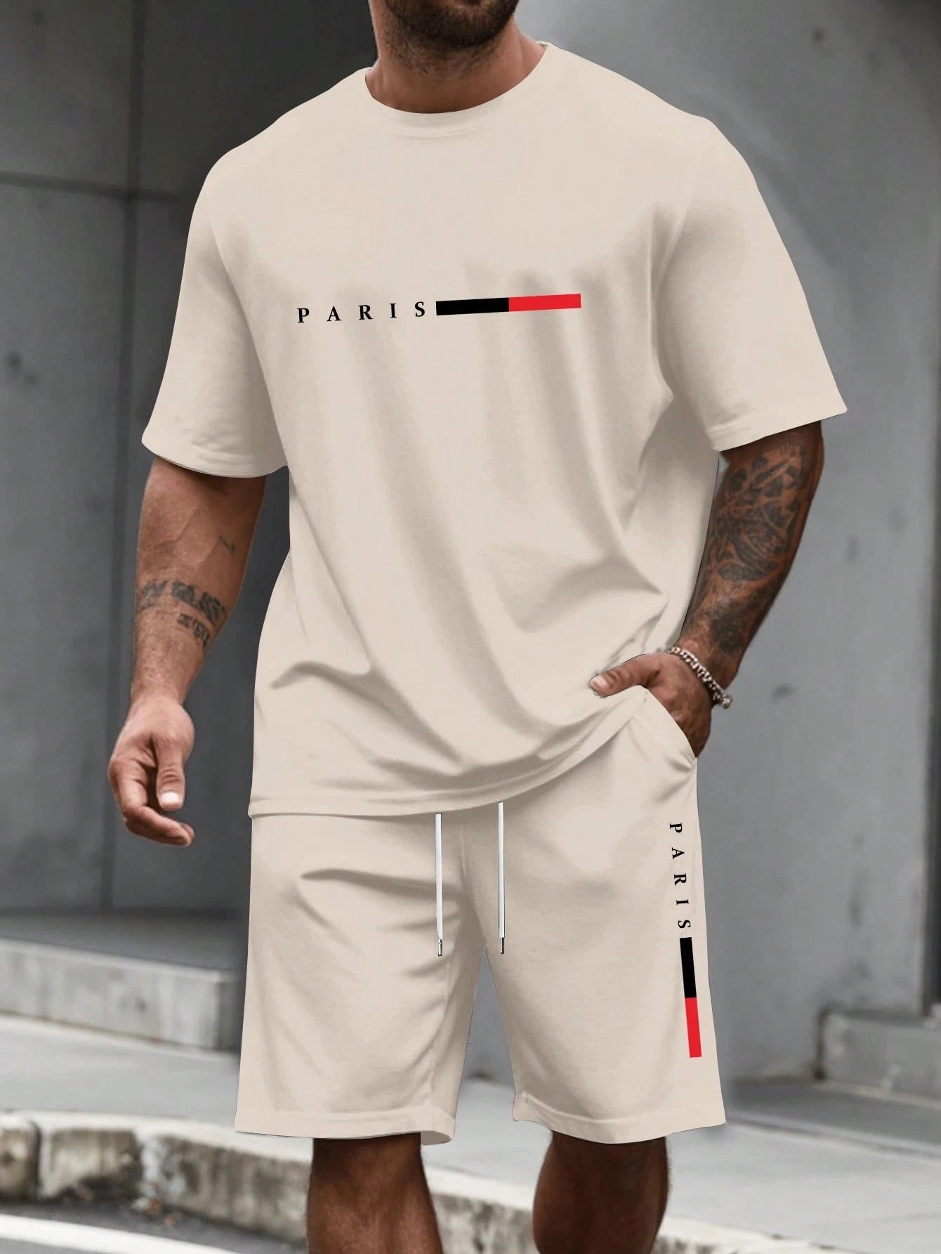 Men's 2 Piece O-neck Tracksuit