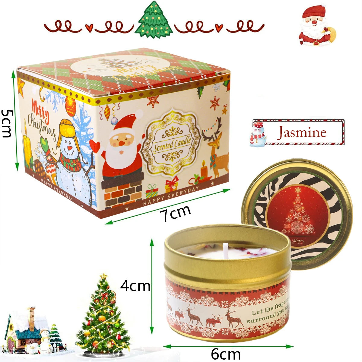 Christmas Fragrance Candle Jar