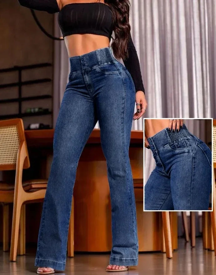 Casual Female High Waist Jeans