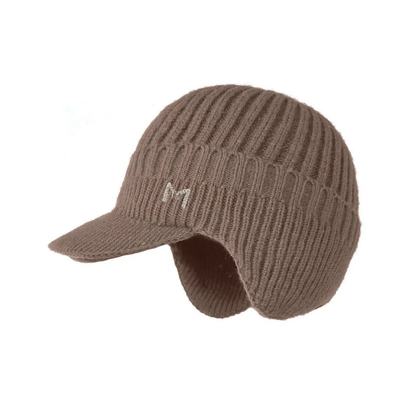 Winter Warm Visor Beanie Hat