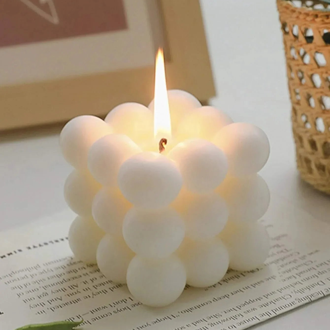Ball-Shaped Soy Wax Magic Cube Aromatherapy Candle