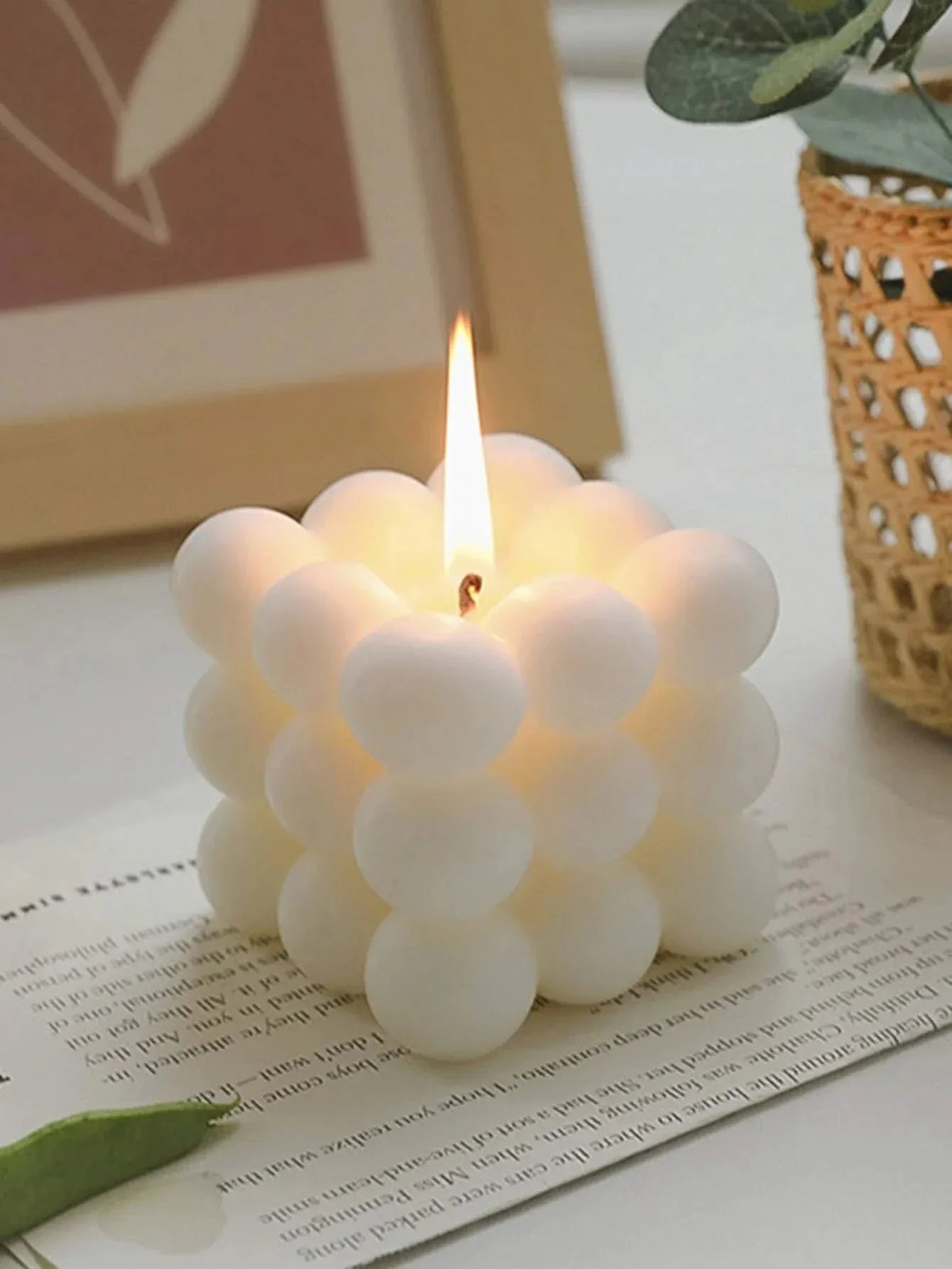 Ball-Shaped Soy Wax Magic Cube Aromatherapy Candle