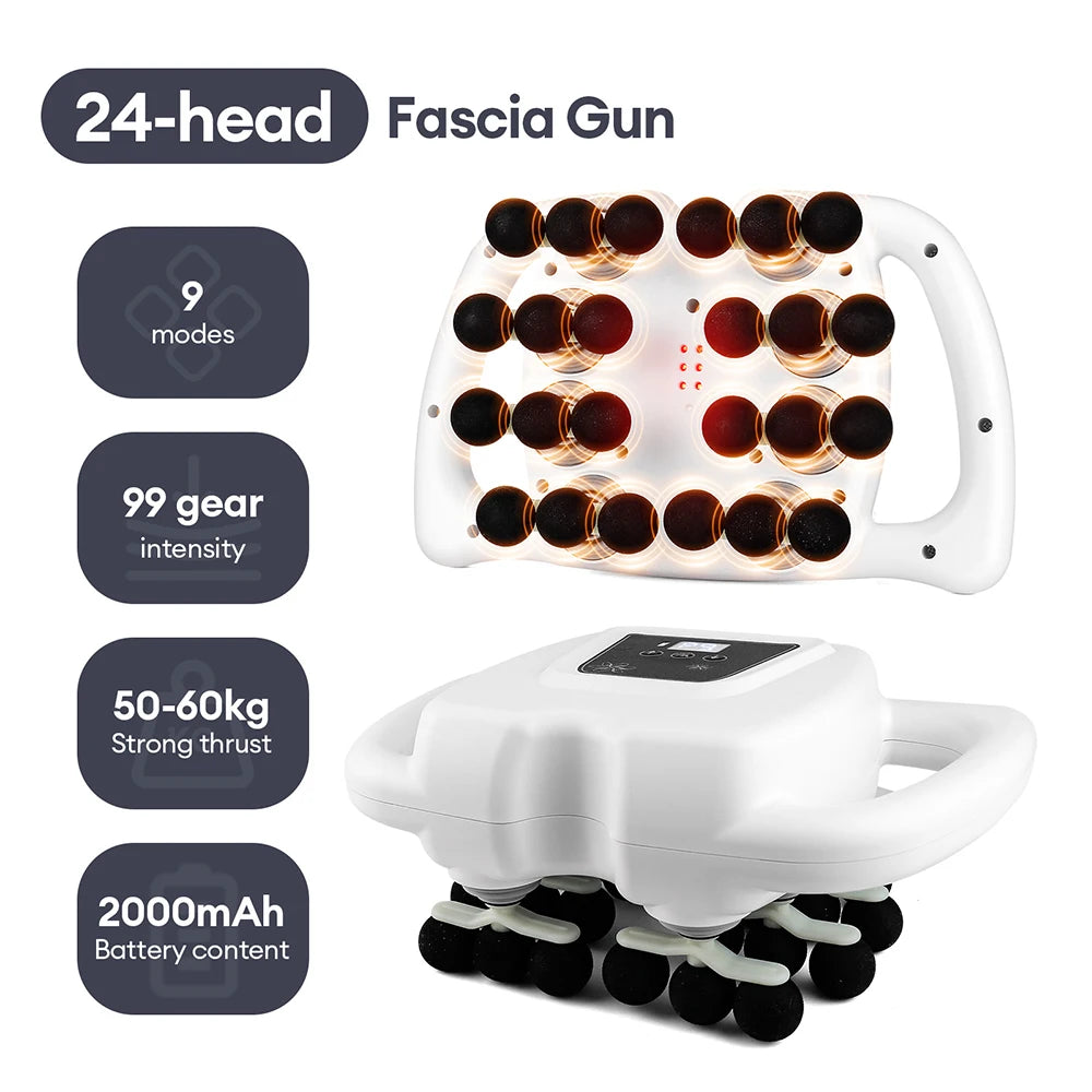 24-Head Fascia Gun Body Massager