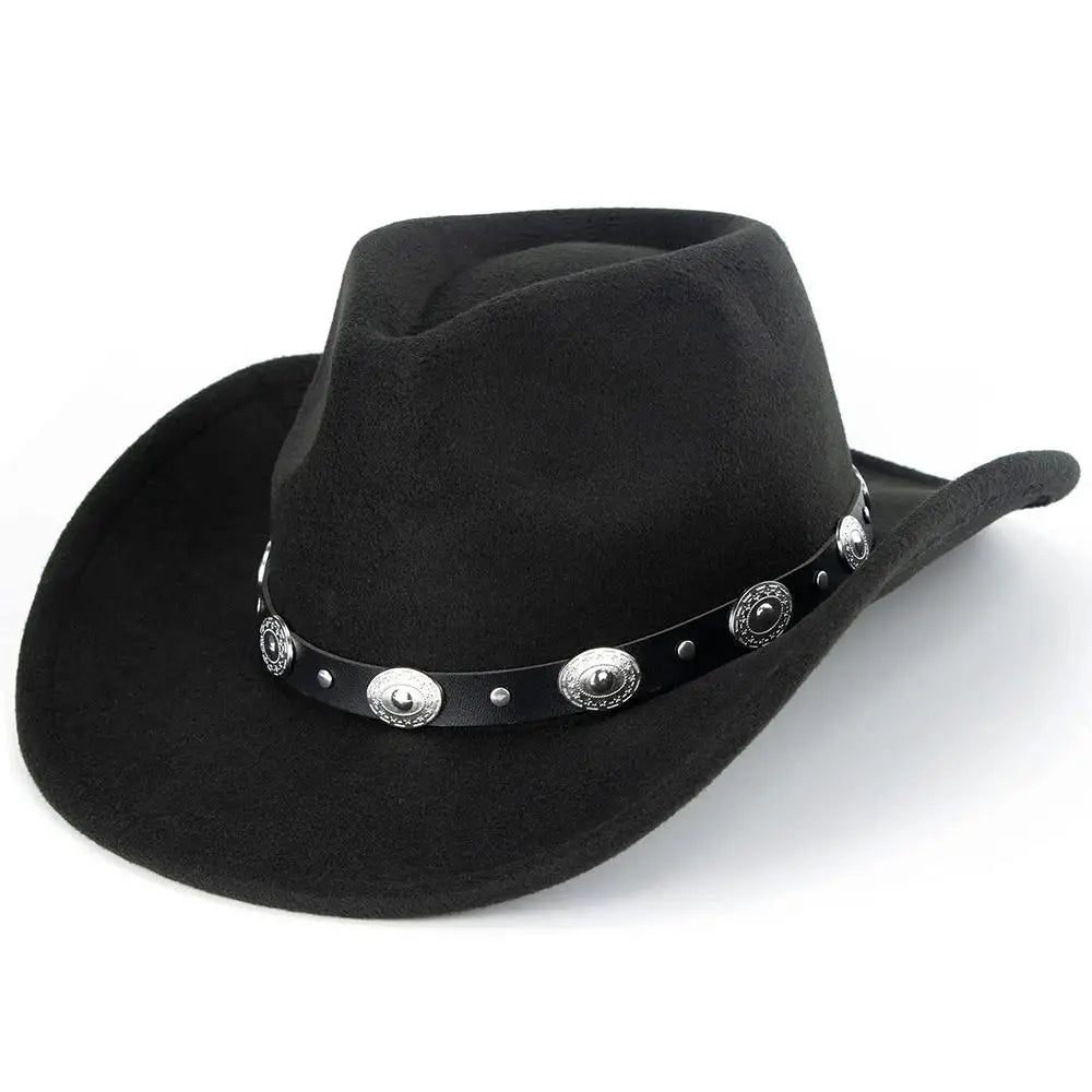 Unisex Western Wide Brim Fedoras Hat
