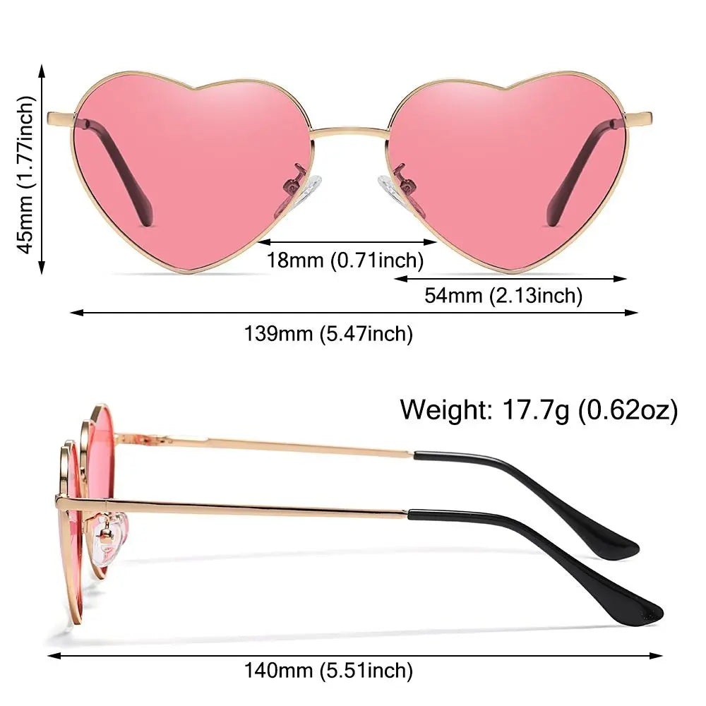 UV400 Protection Heart-Shaped Sunglasses