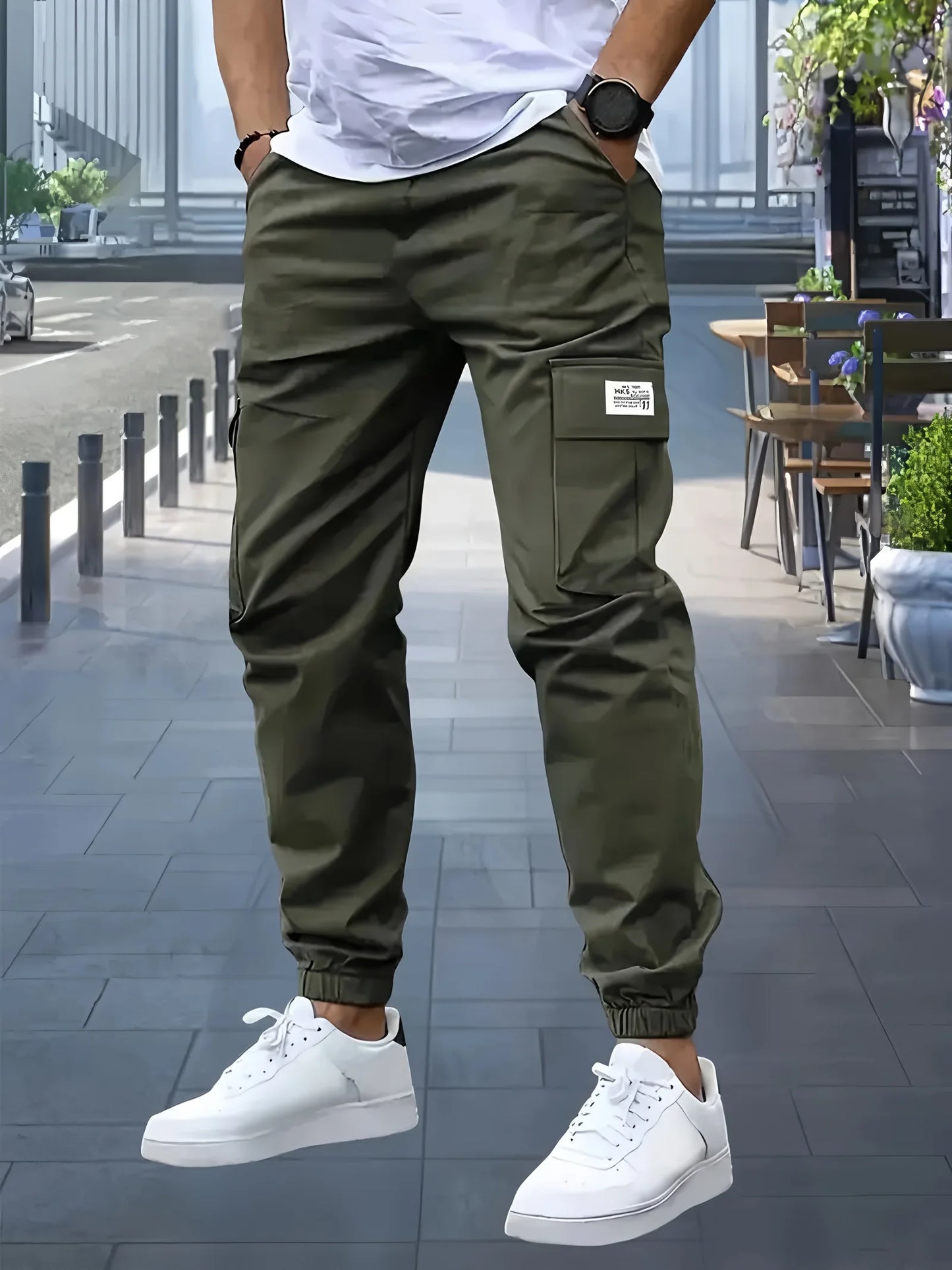 Outdoor Men's Cargo Pants Sweatpants