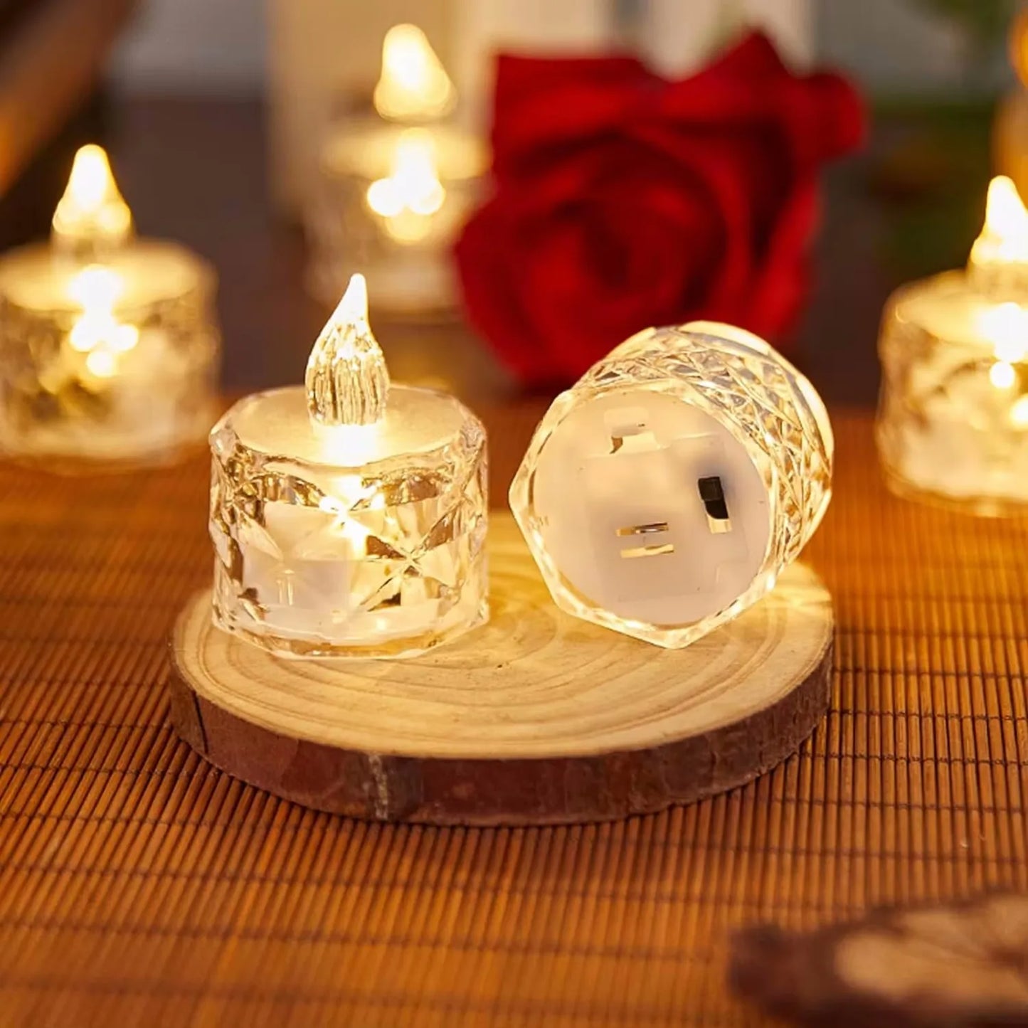 Flameless LED Crystal Candle Light