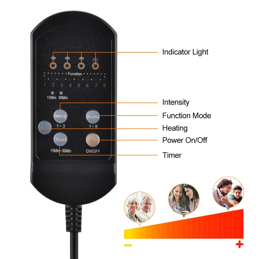 Vibrating Full Body Back Massager Chair