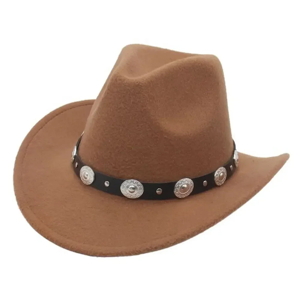 Unisex Western Wide Brim Fedoras Hat