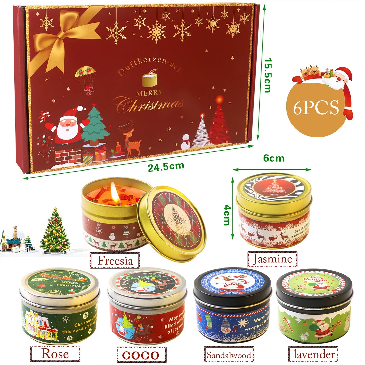 Christmas Fragrance Candle Jar