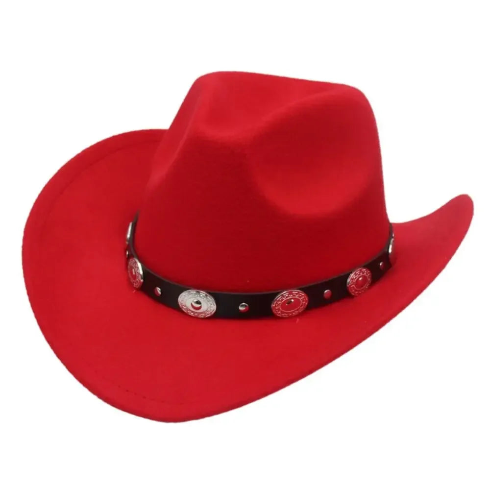 Unisex Western Wide Brim Fedoras Hat