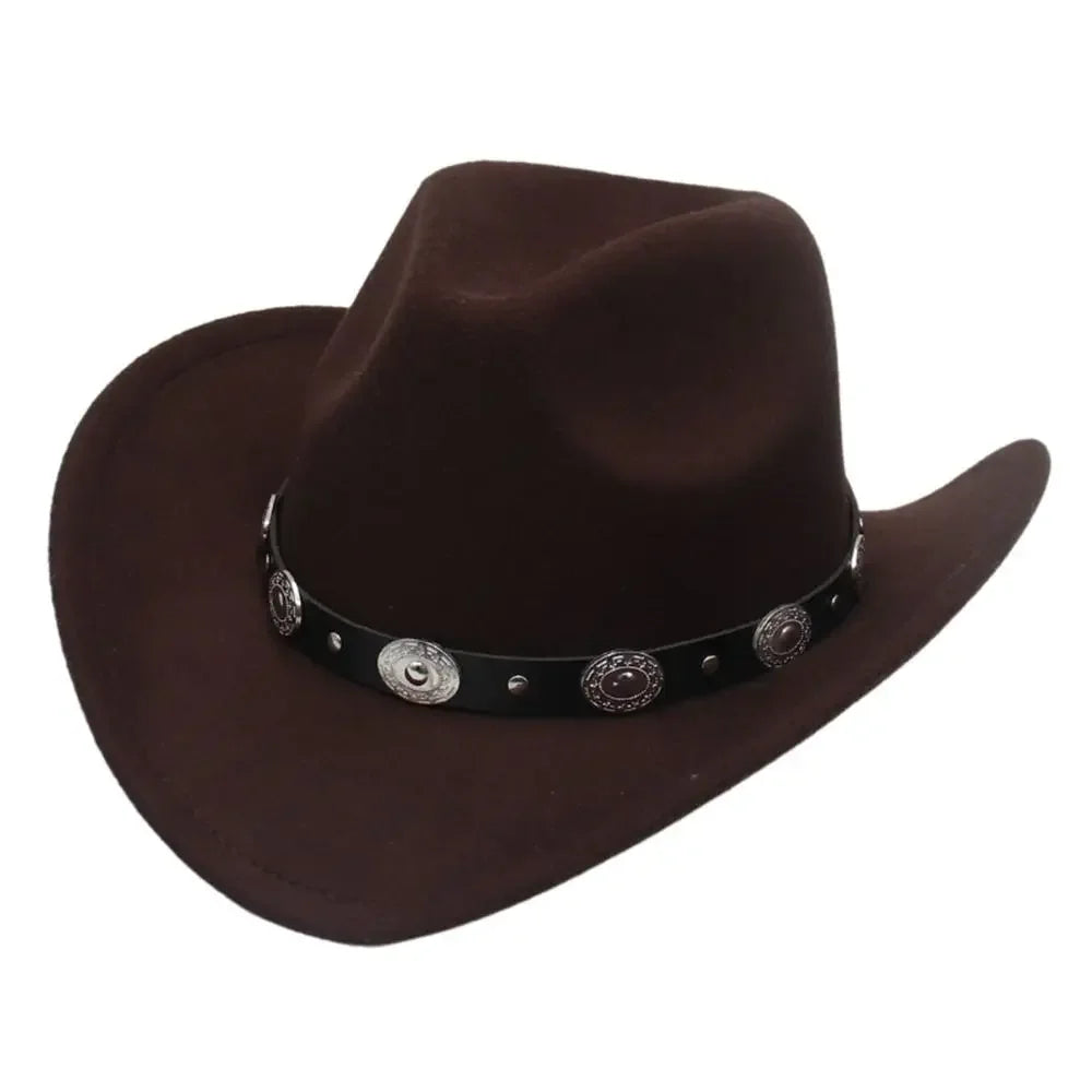Unisex Western Wide Brim Fedoras Hat