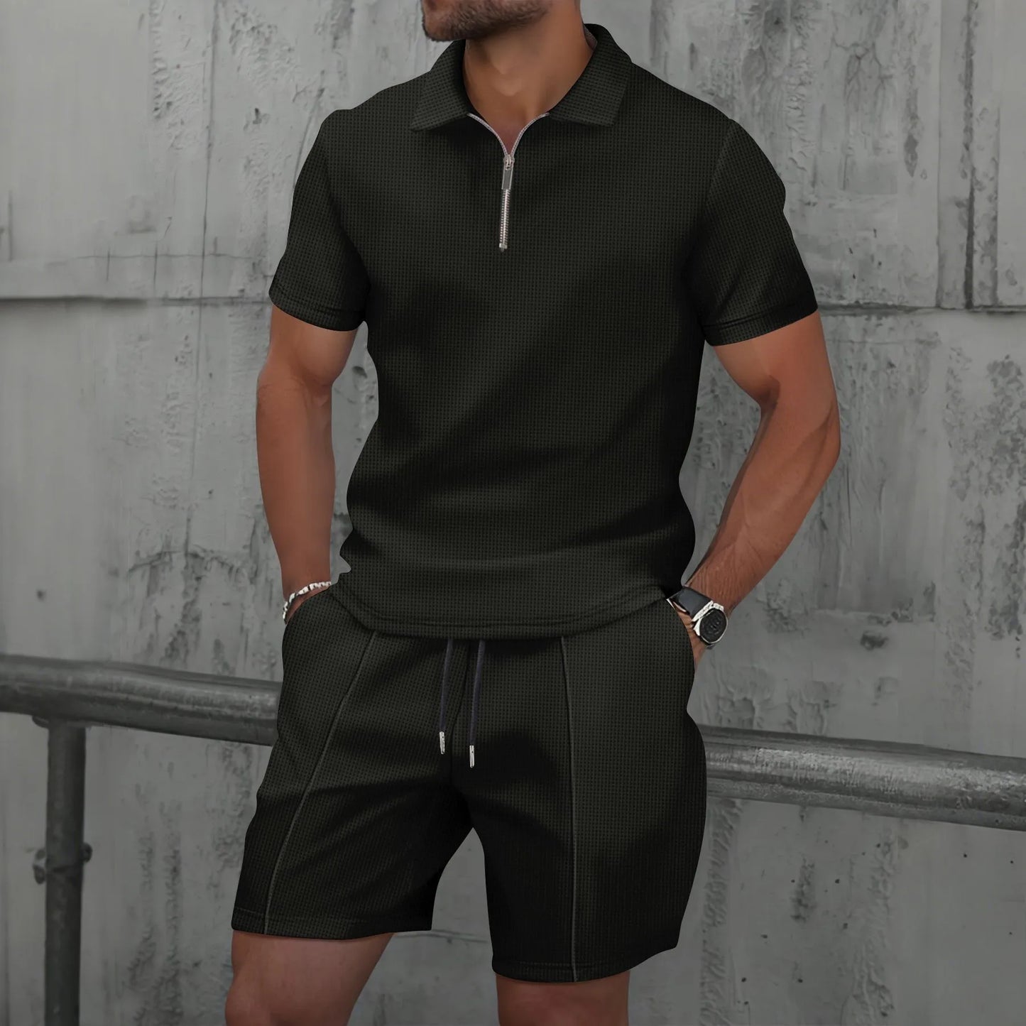 Smmer Waffle Two-Piece Sets