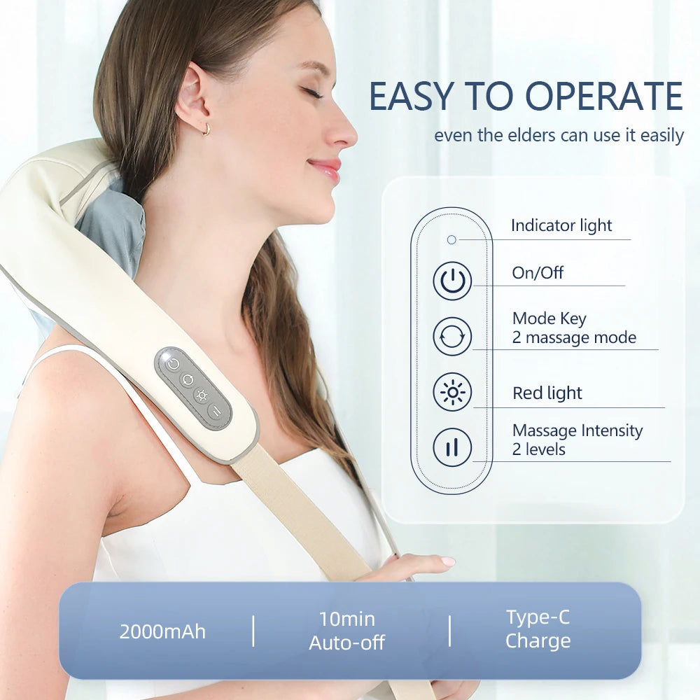 Wireless Shoulder, Neck, and Back Massager