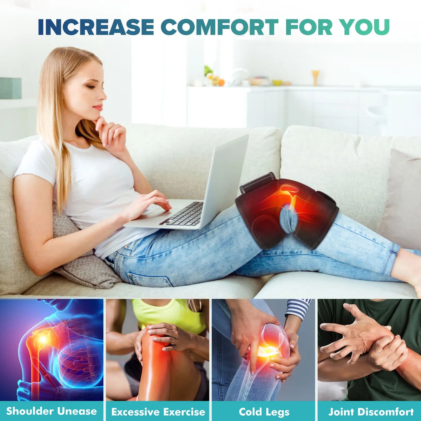 Multifunctional Neck, Back & Waist Massager Belt