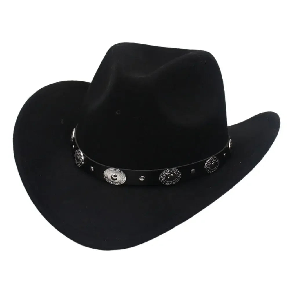 Unisex Western Wide Brim Fedoras Hat
