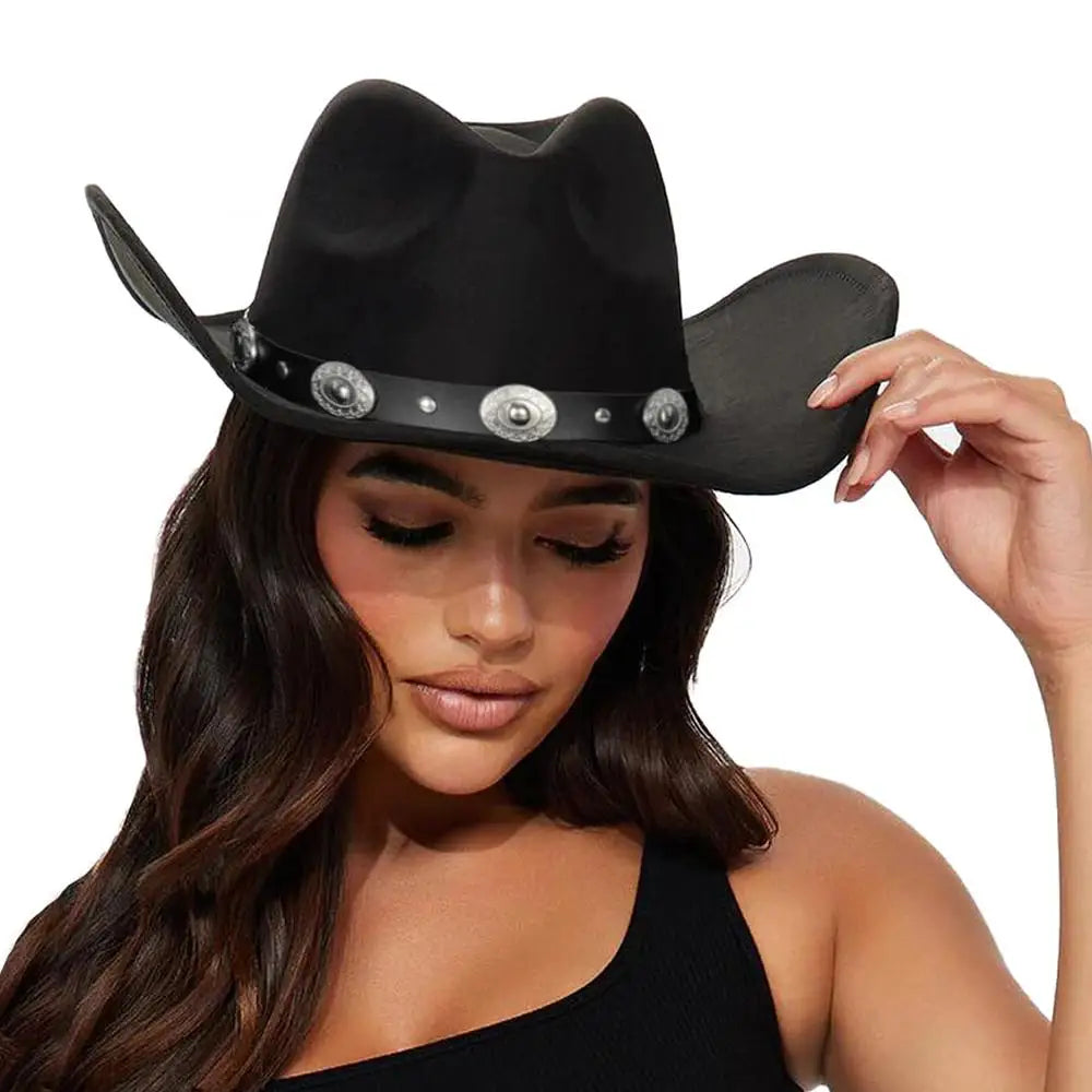 Unisex Western Wide Brim Fedoras Hat