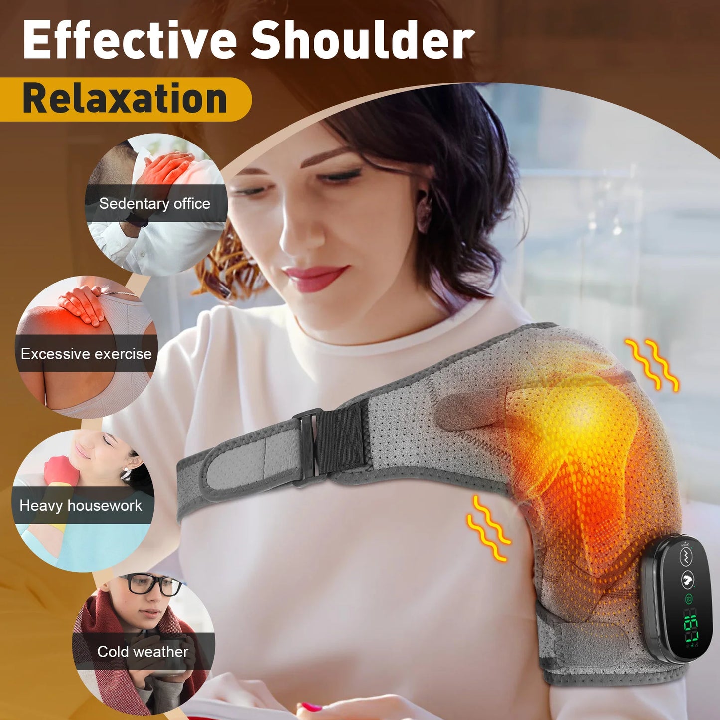Multifunctional Neck, Back & Waist Massager Belt