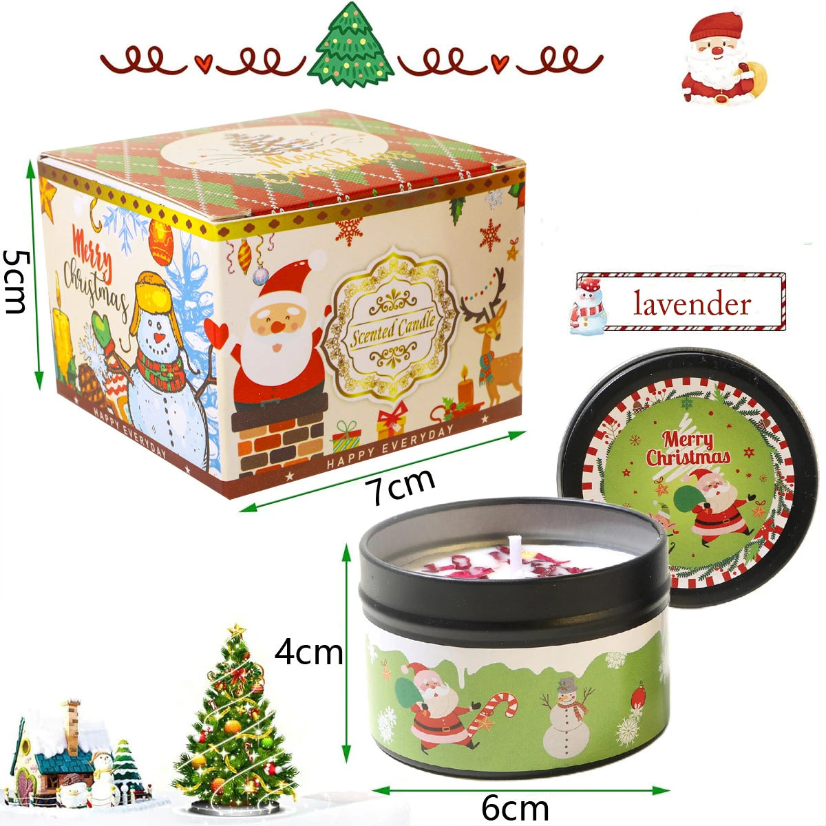 Christmas Fragrance Candle Jar
