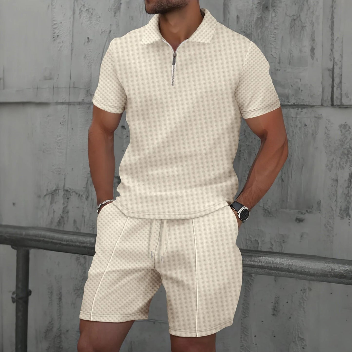 Smmer Waffle Two-Piece Sets