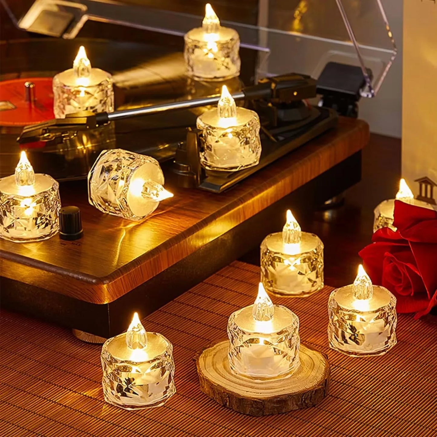 Flameless LED Crystal Candle Light