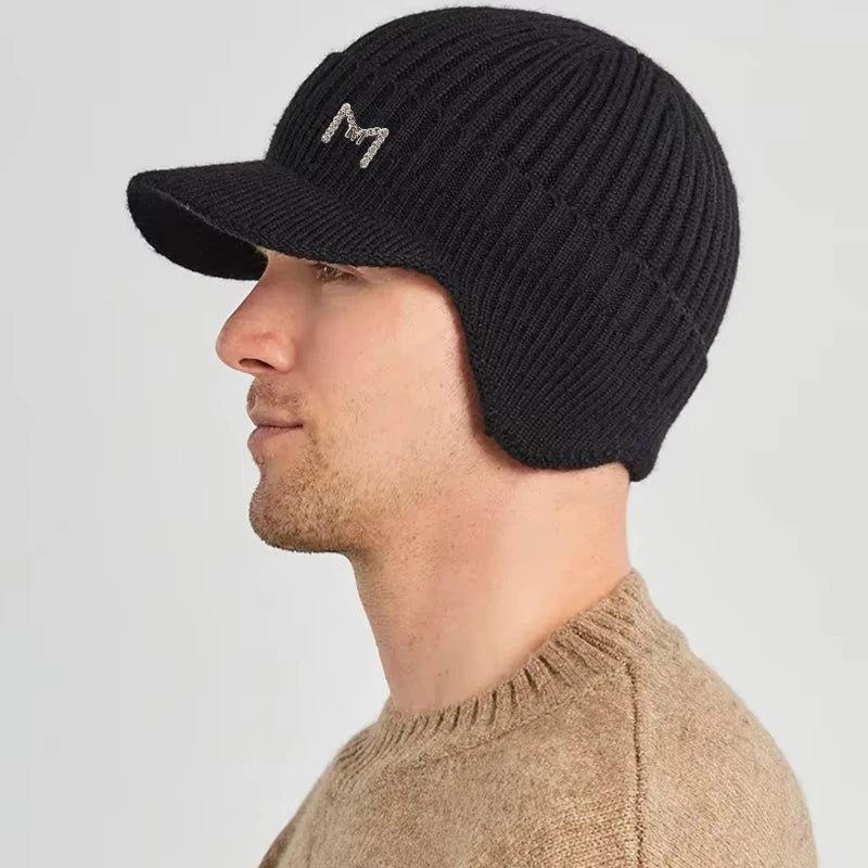 Winter Warm Visor Beanie Hat