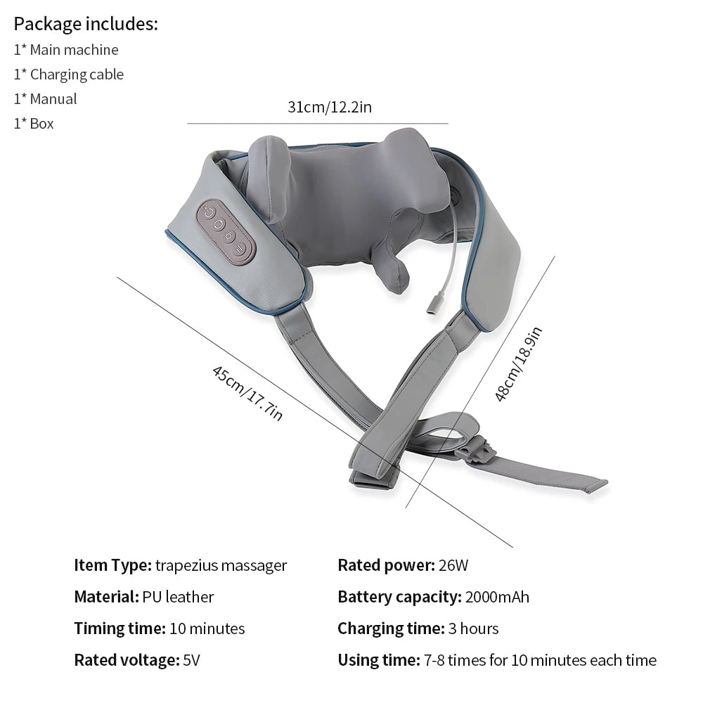 Wireless Shoulder, Neck, and Back Massager