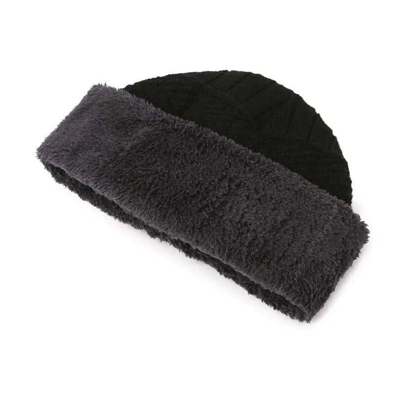 Men's windproof hat, scarf, gloves, Set