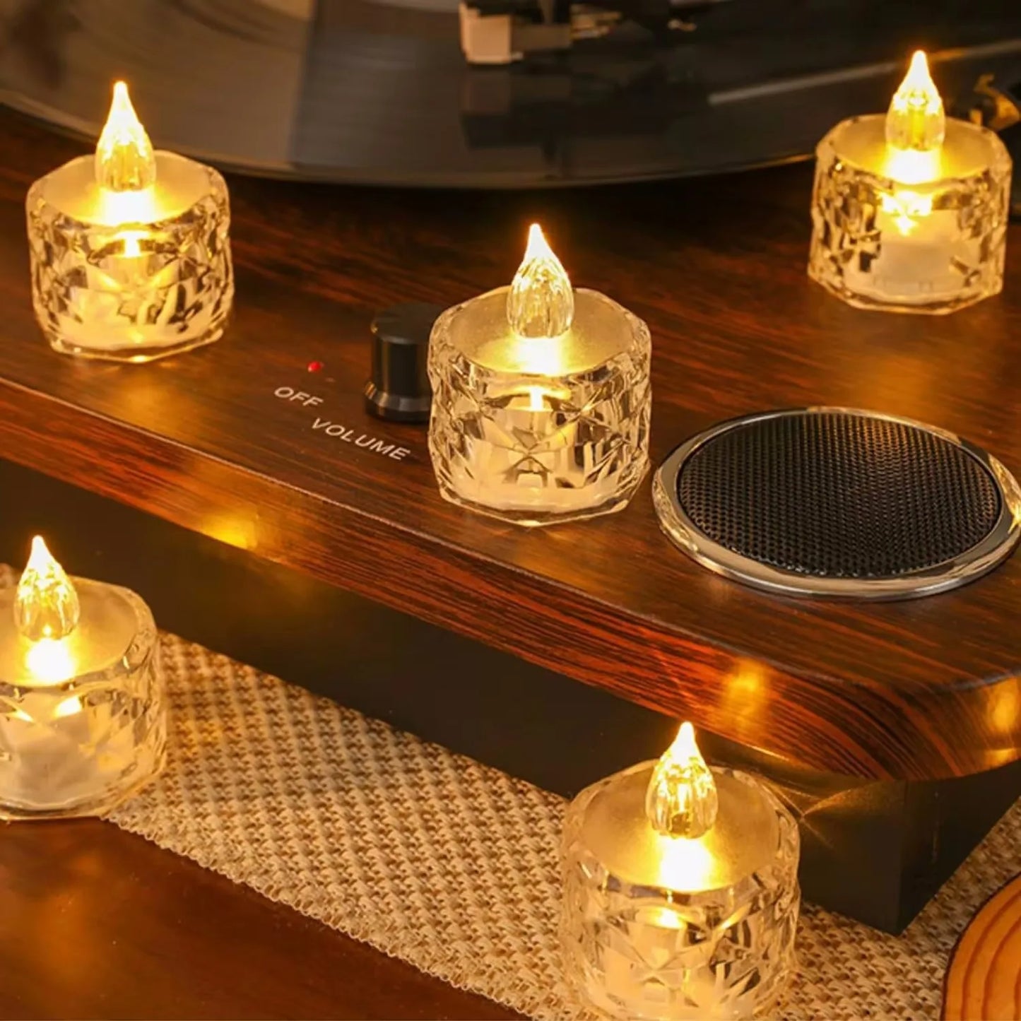 Flameless LED Crystal Candle Light
