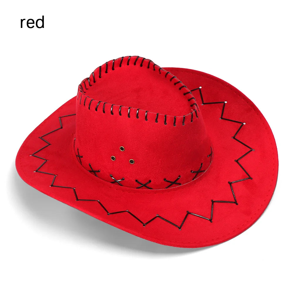 Unisex Western Wide Brim Fedoras Hat
