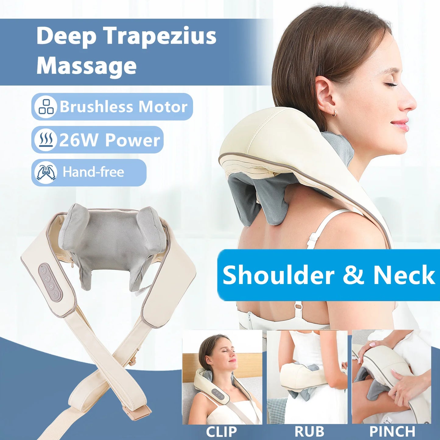 Wireless Shoulder, Neck, and Back Massager