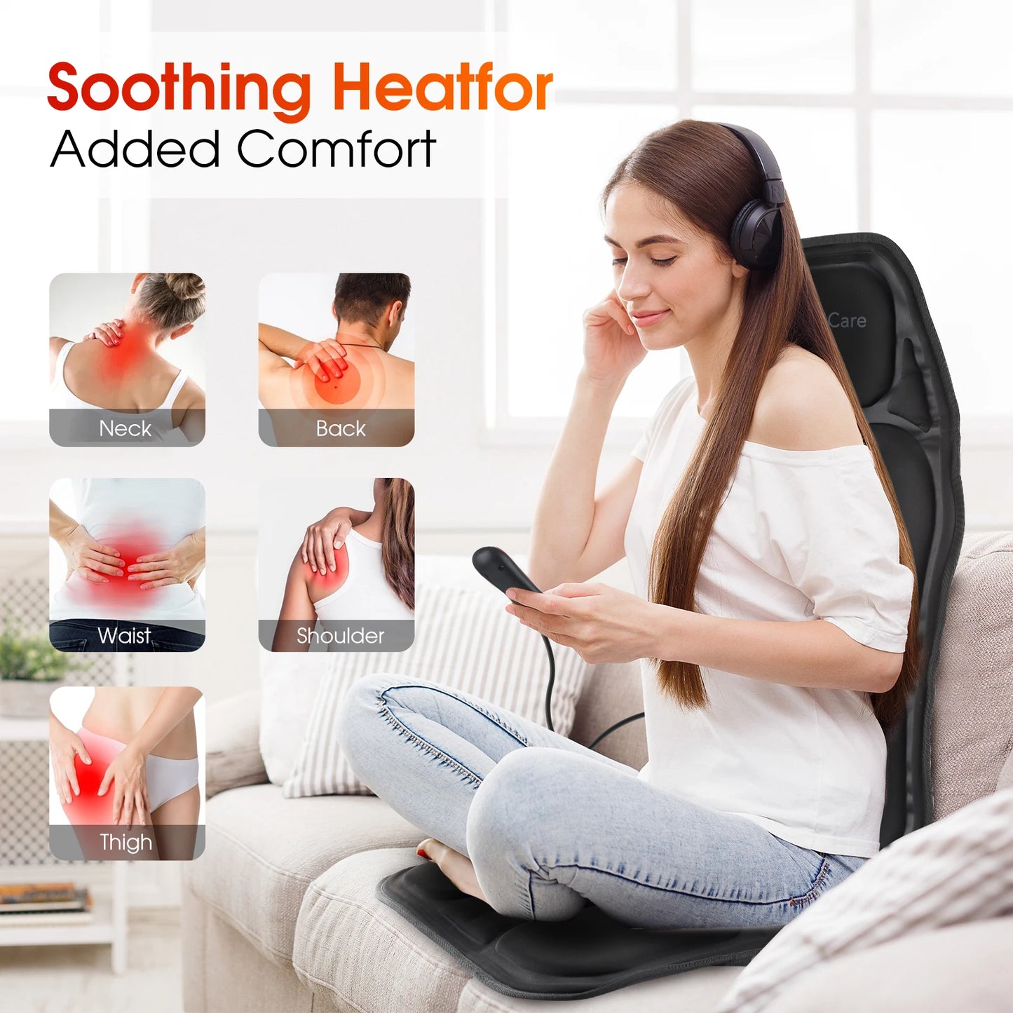 Vibrating Full Body Back Massager Chair
