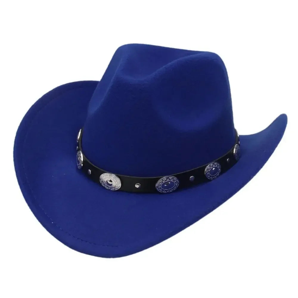 Unisex Western Wide Brim Fedoras Hat