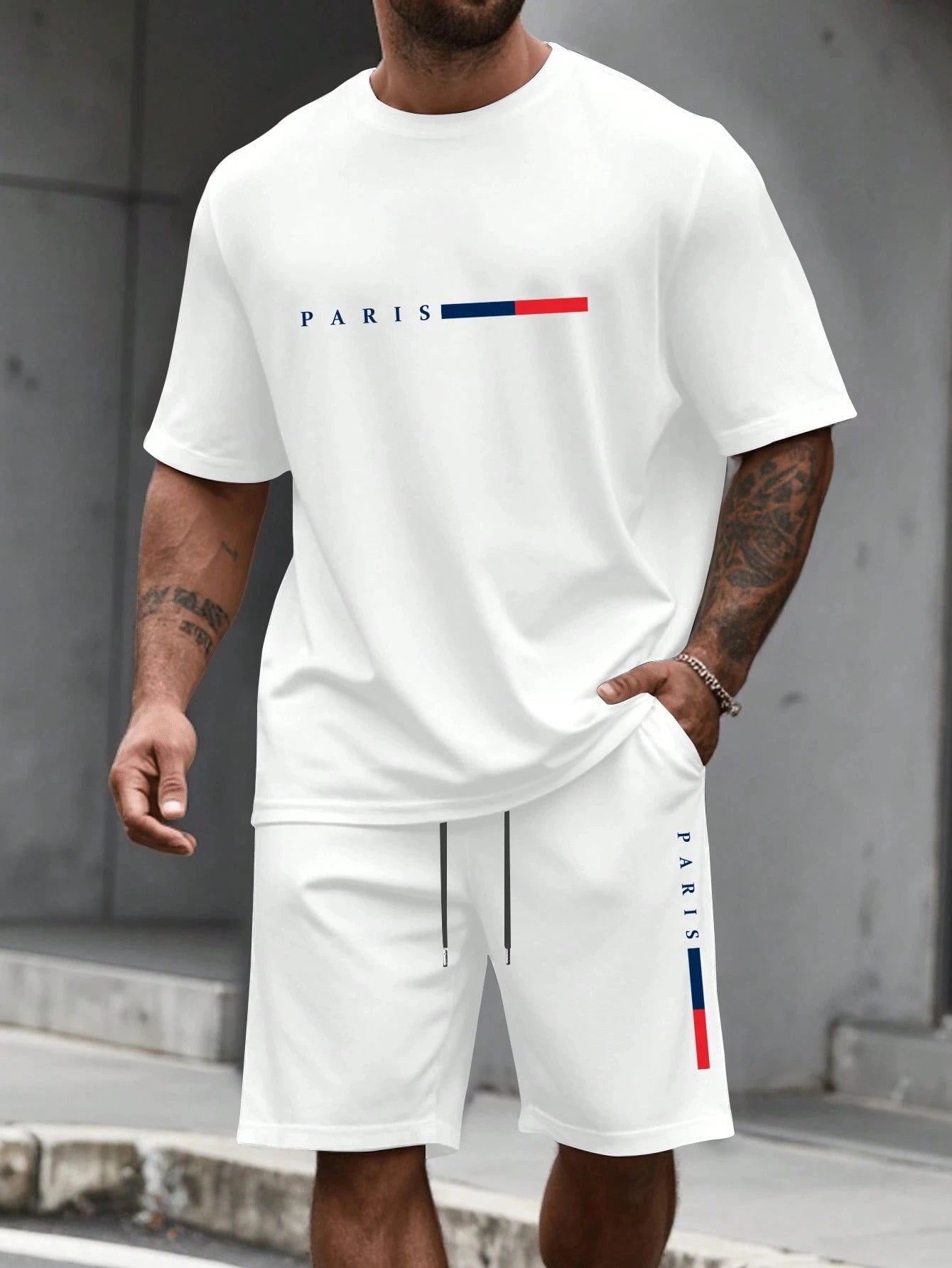 Men's 2 Piece O-neck Tracksuit
