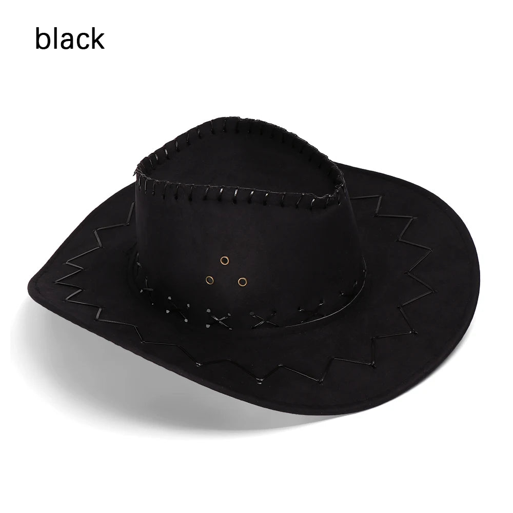 Unisex Western Wide Brim Fedoras Hat