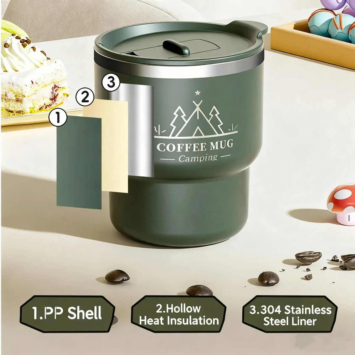 Double Layer Coffee Mug