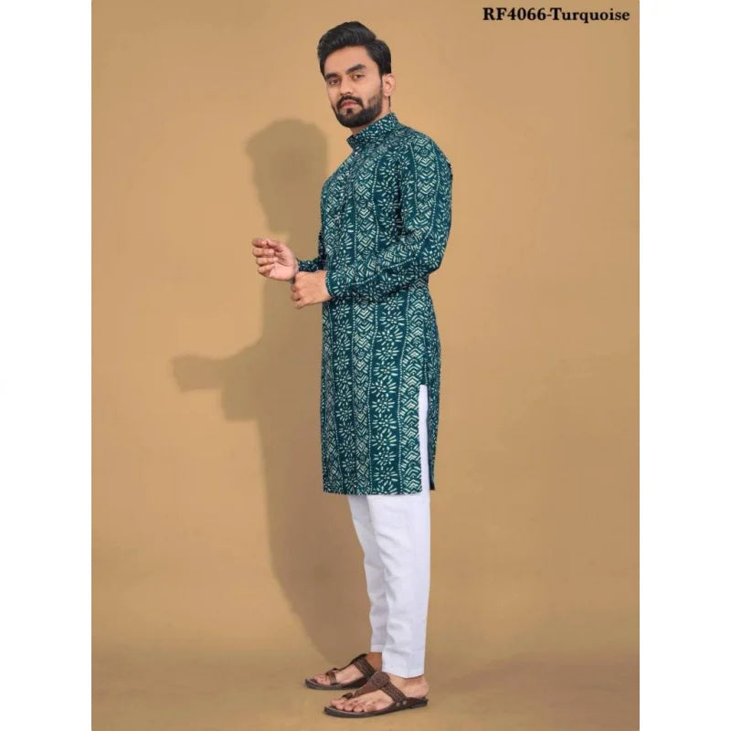 Men's Ethnic Style Mid-Length Top