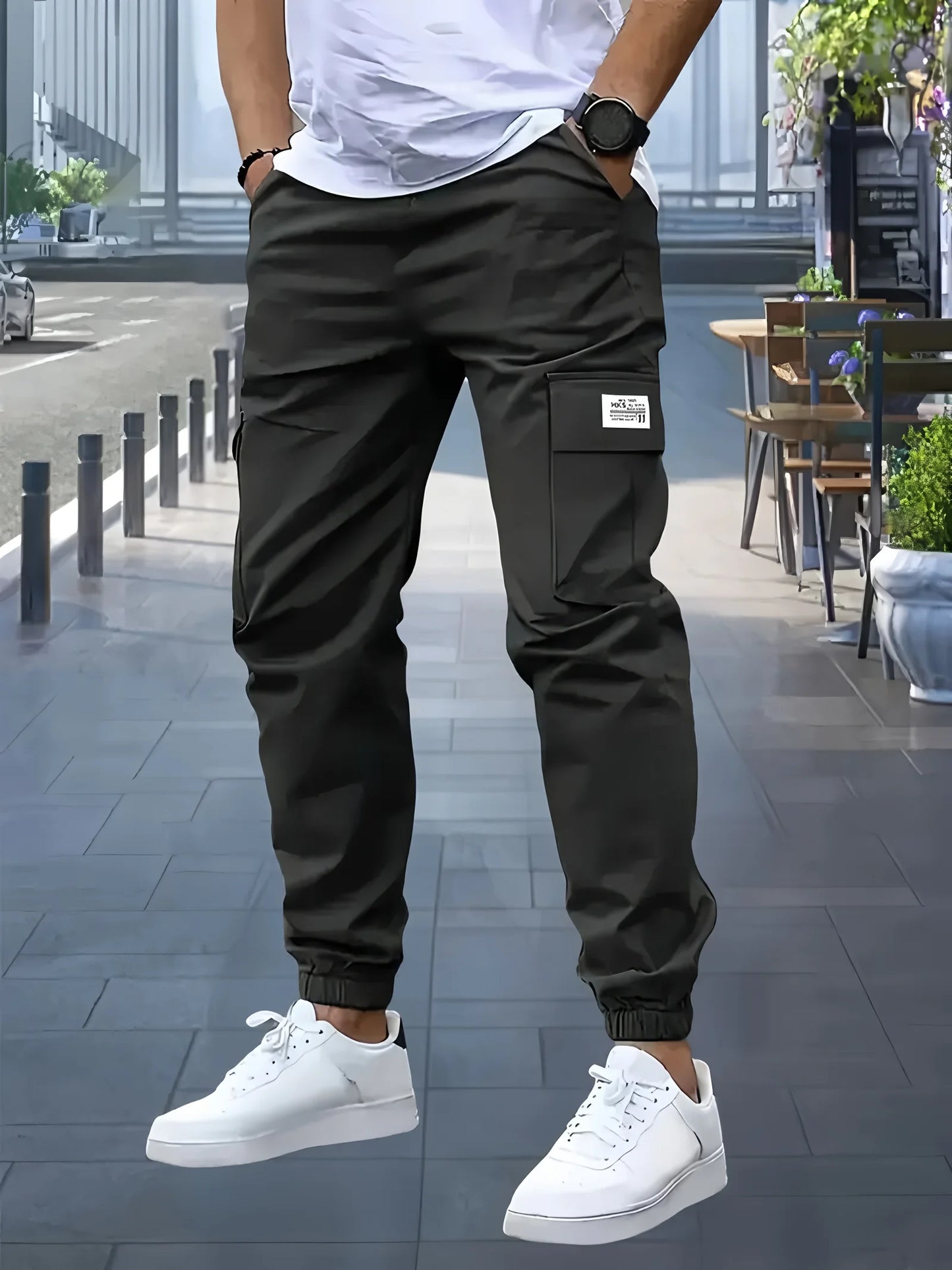 Outdoor Men's Cargo Pants Sweatpants
