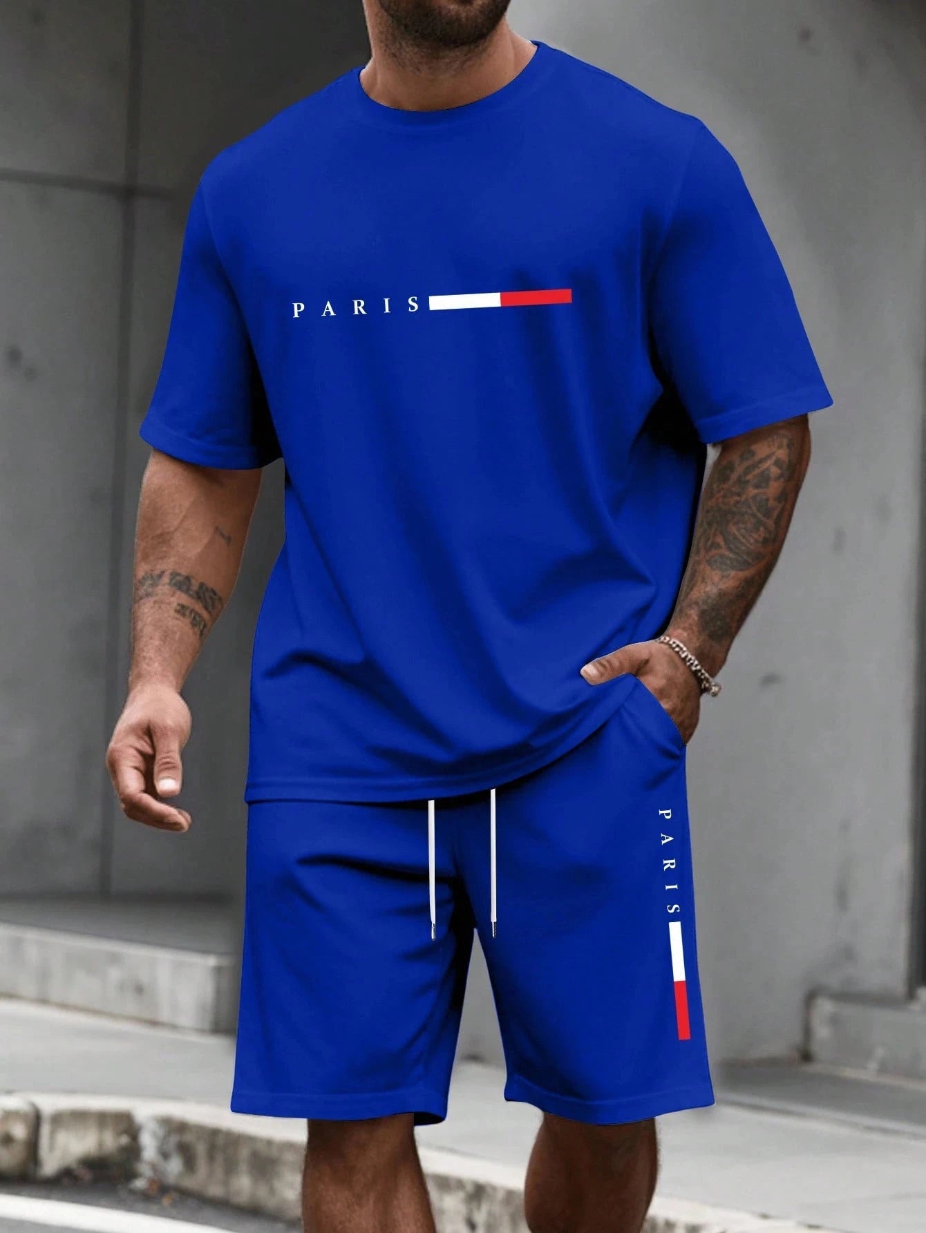 Men's 2 Piece O-neck Tracksuit