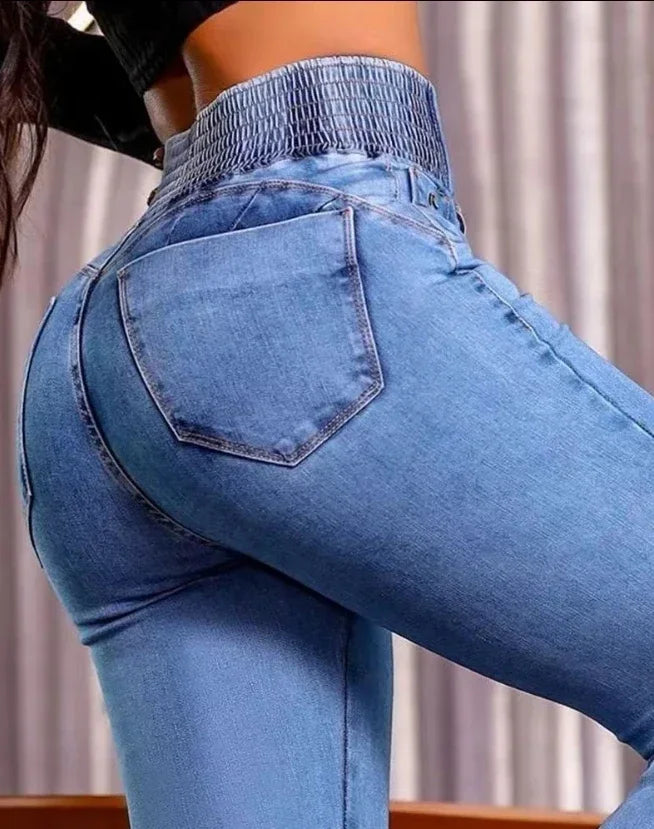 Casual Female High Waist Jeans