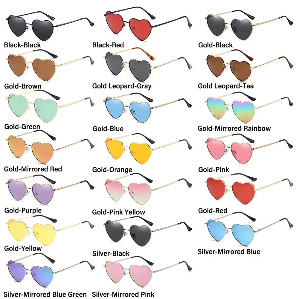 UV400 Protection Heart-Shaped Sunglasses