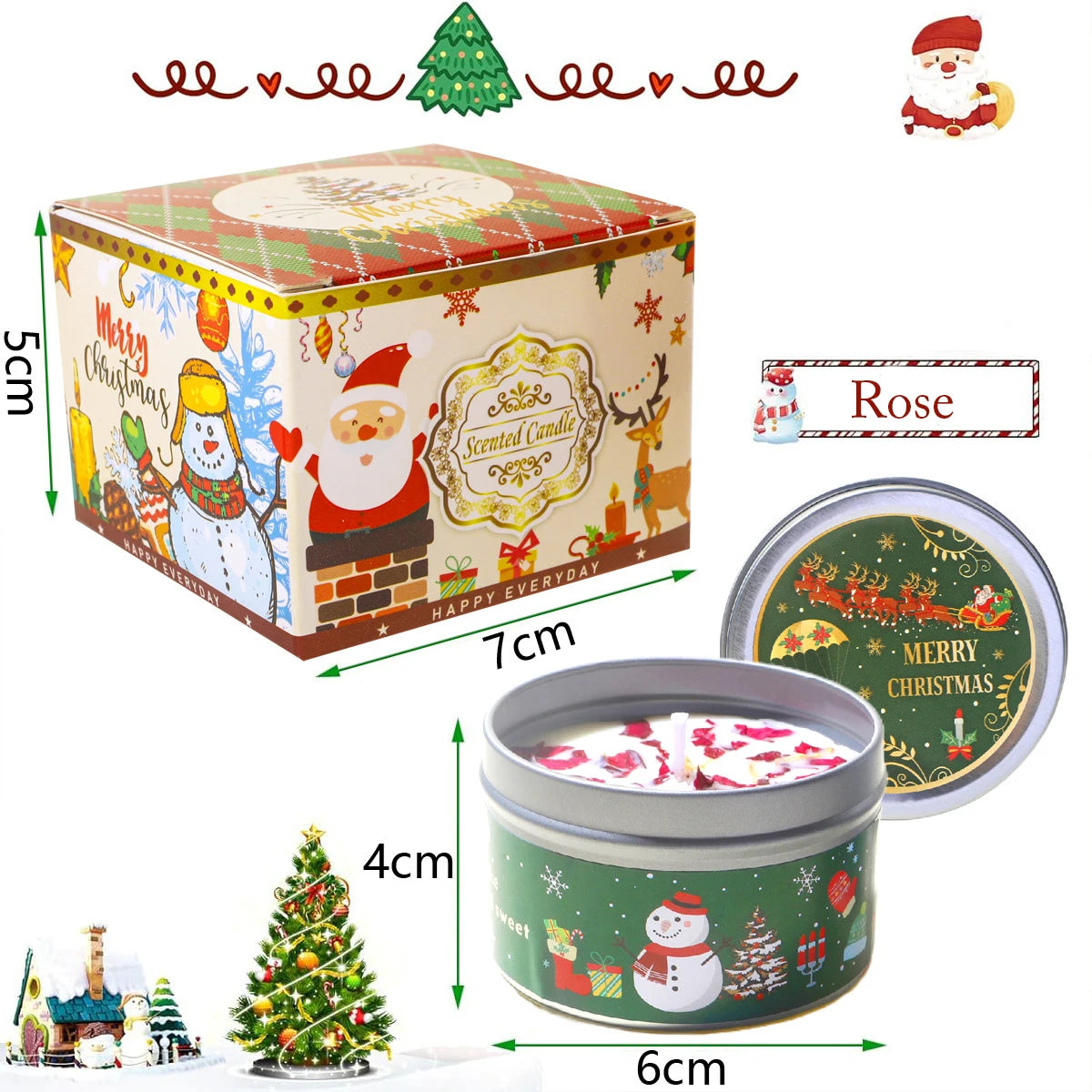 Christmas Fragrance Candle Jar
