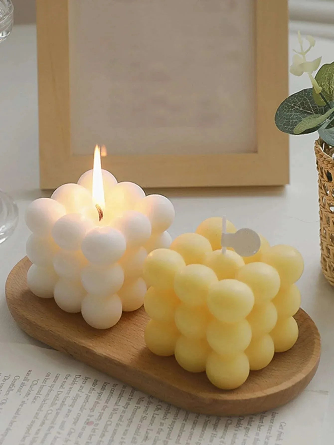 Ball-Shaped Soy Wax Magic Cube Aromatherapy Candle
