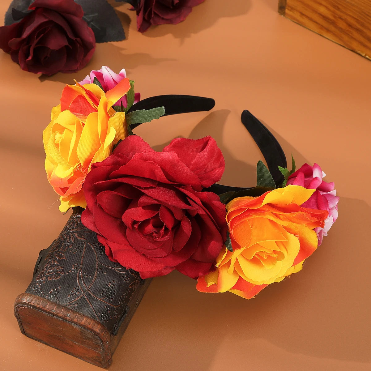 Halloween Flower Hair Crown Headband