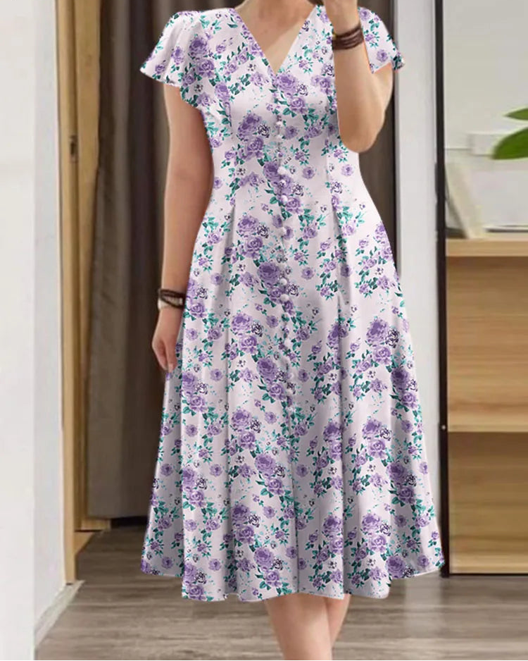 Elegant Floral Dress