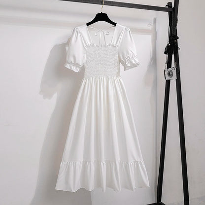 Summer Pleated Women Chiffon Dress